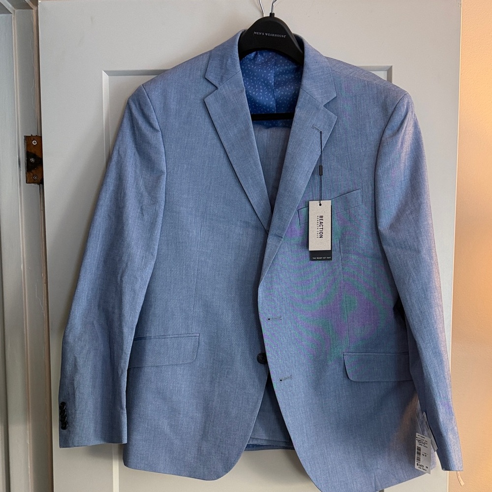 Kenneth Cole Sky Blue “Ready Set” Suit! New with tags